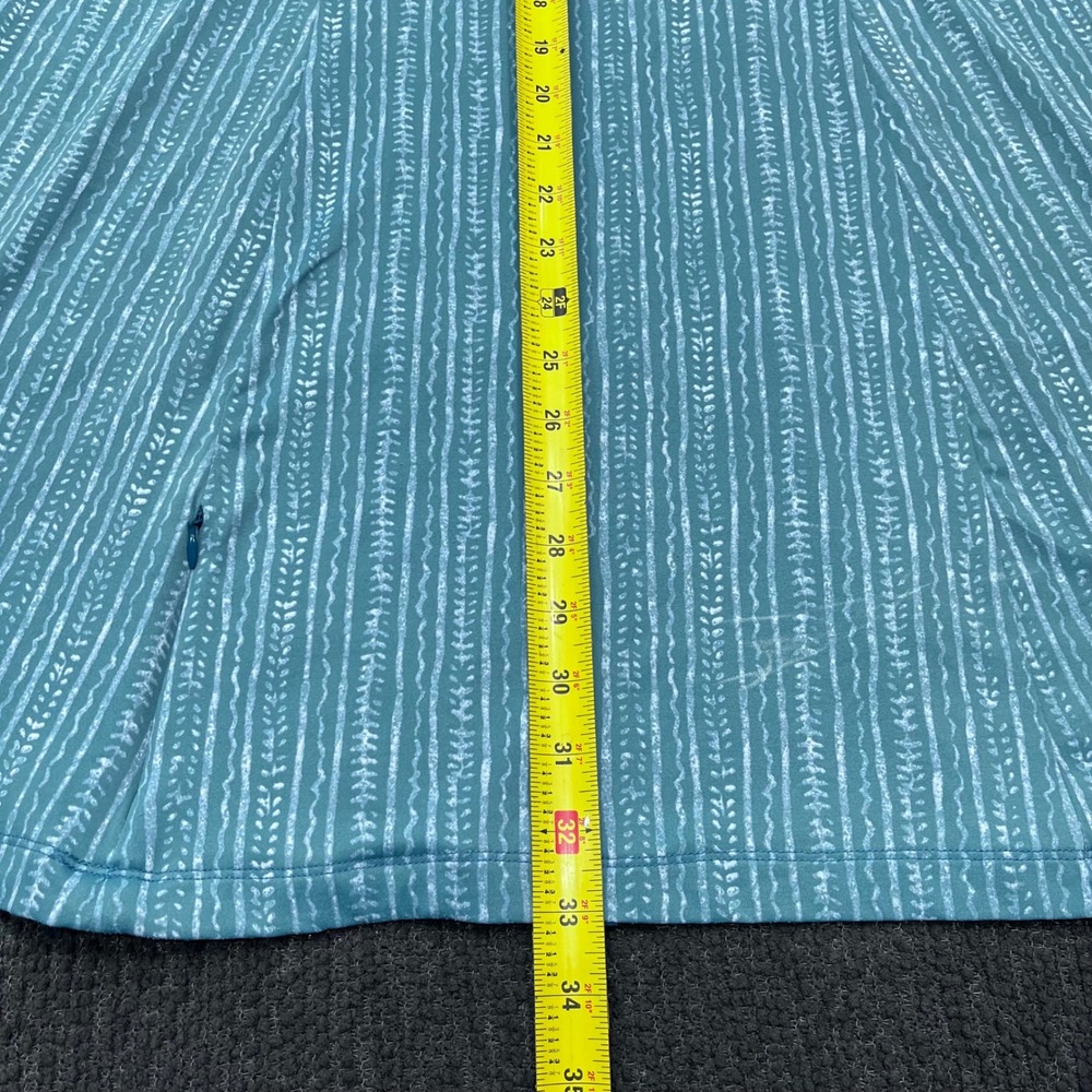 Title Nine Diamalete Blue White Stripe Active Dress Womens Large Strappy Back L - Picture 8 of 8